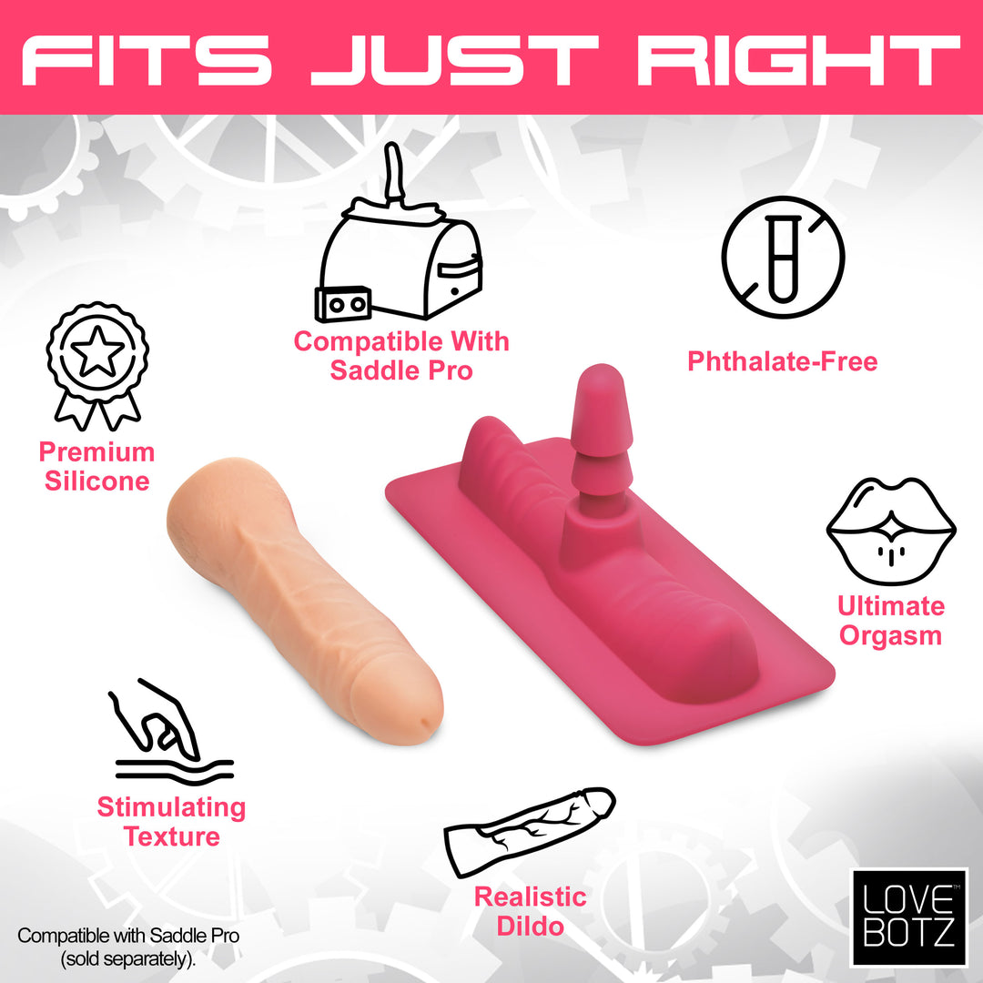 LoveBotz Saddle Adapter with Dildo for the Saddle Pro