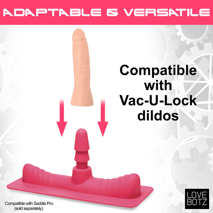LoveBotz Saddle Adapter with Dildo for the Saddle Pro
