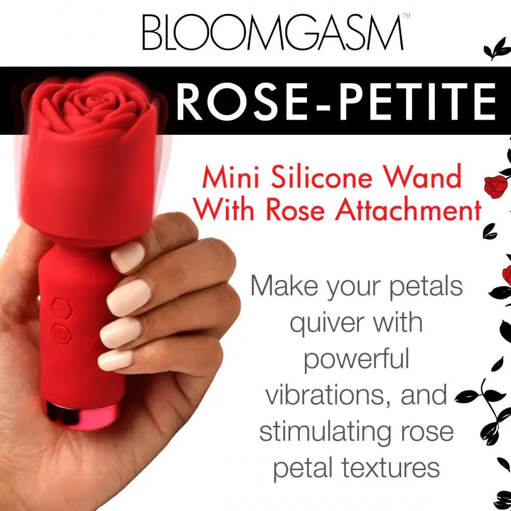 Pleasure Rose Mini Silicone Rose Wand