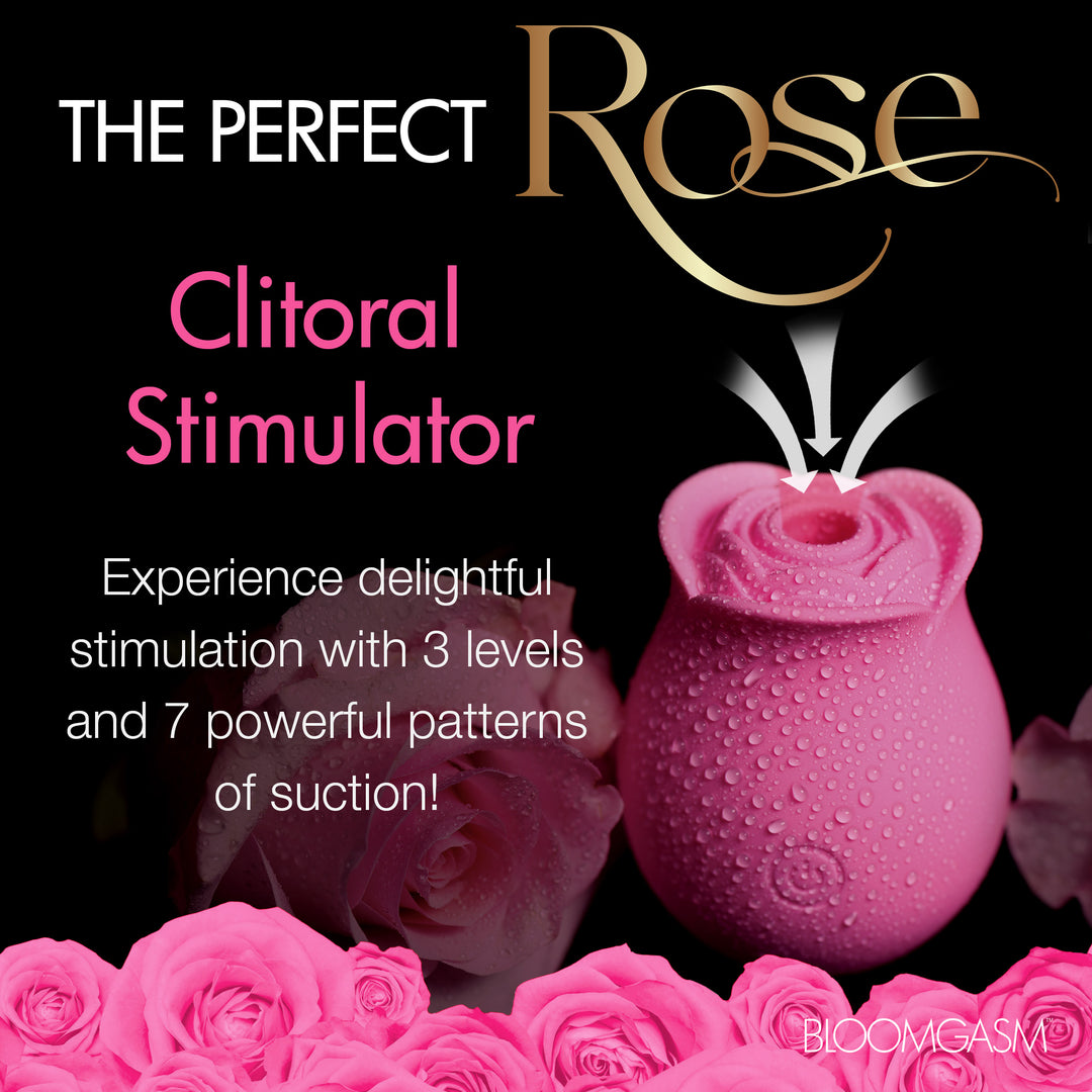 The Perfect Rose Clitoral Stimulator - Clit Sucker Red or Pink