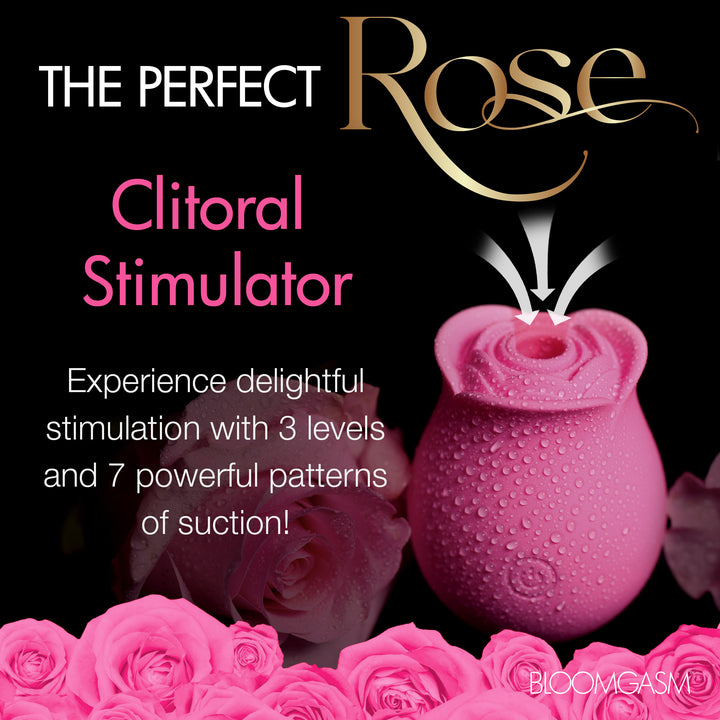 The Perfect Rose Clitoral Stimulator - Clit Sucker Red or Pink