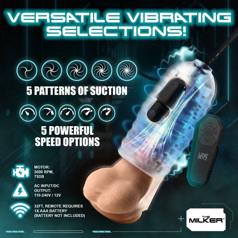 The Milker Vibrating Male Masturbator Penis Toy