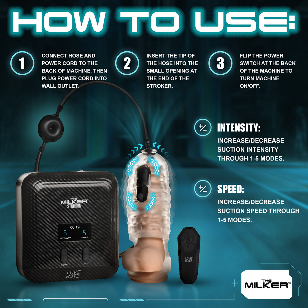 The Milker Vibrating Male Masturbator Penis Toy