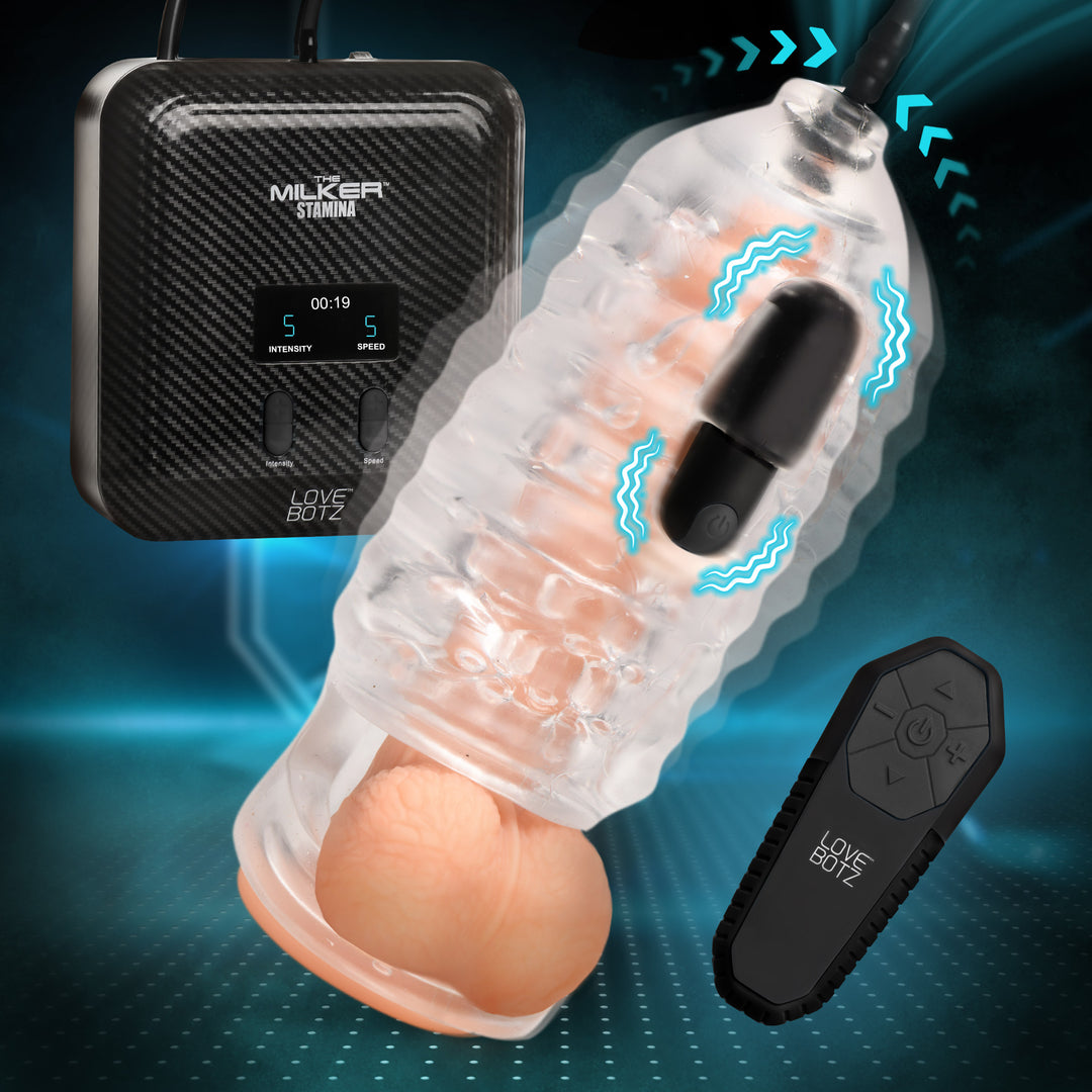 The Milker Vibrating Male Masturbator Penis Toy