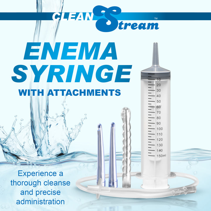 CleanStream Enema Syringe with Tubing and 3 Tips
