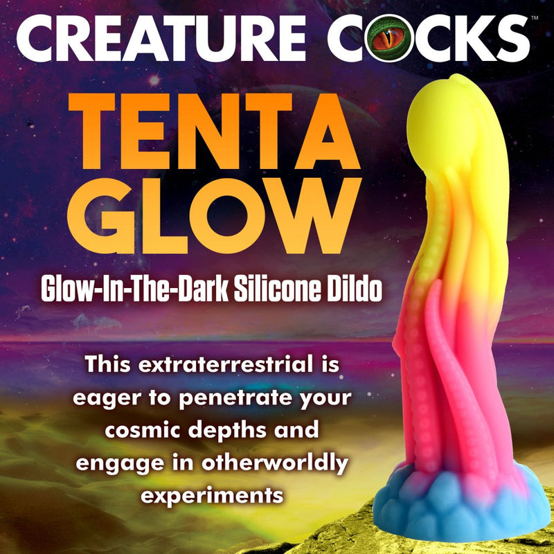 8.5 Inch Glow-In-The-Dark Silicone Dildo