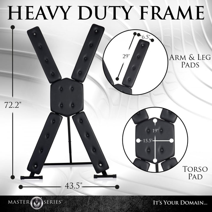 Deluxe Adjustable St. Andrew's Cross