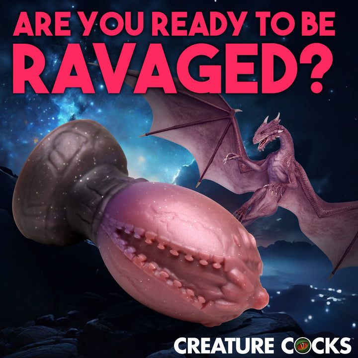 Dragon Hatch Silicone Fantasy Butt Plug w/ Suction Cup in 2 SIZES