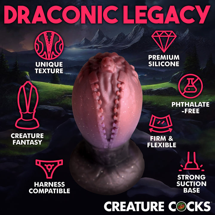 Dragon Hatch Silicone Fantasy Butt Plug w/ Suction Cup in 2 SIZES