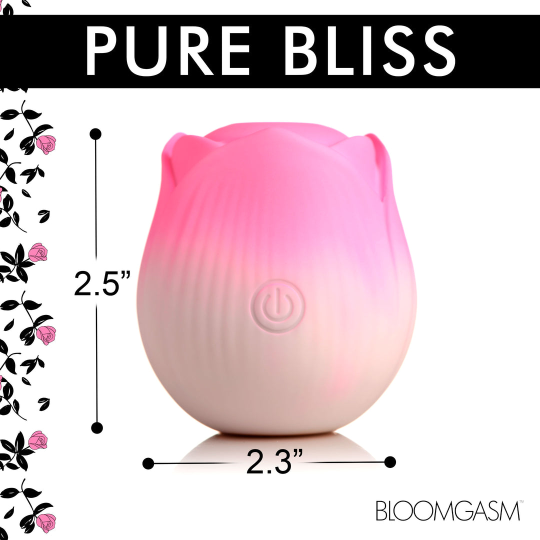 Pulsing Petals Throbbing Rose Clit Stimulator in Pink