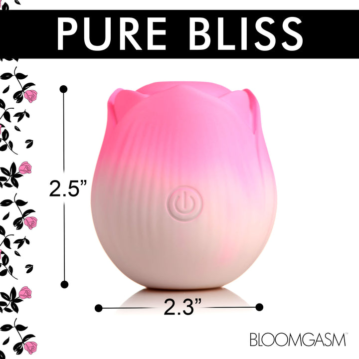 Pulsing Petals Throbbing Rose Clit Stimulator in Pink