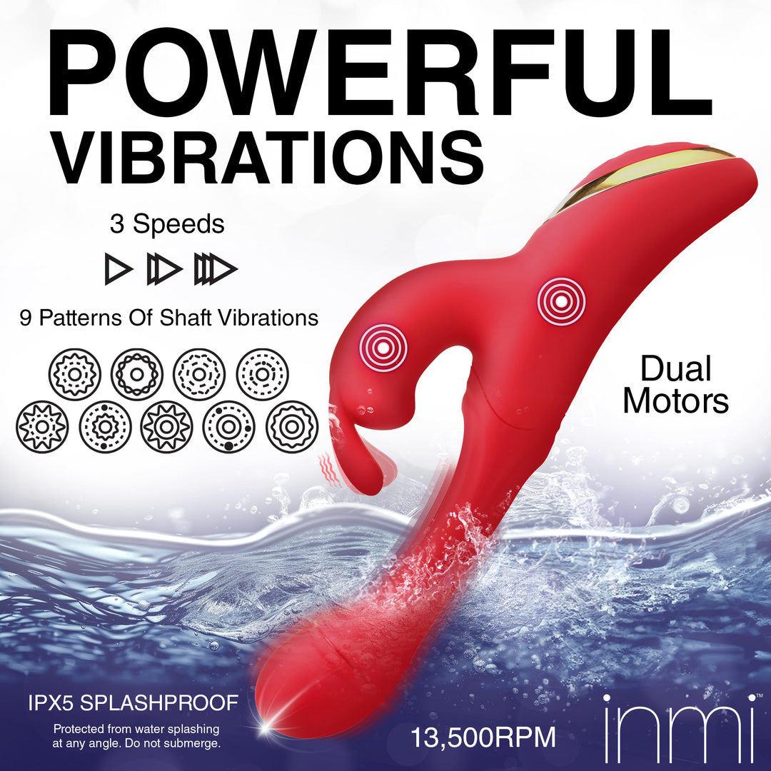 Inmi Flicking Silicone Rabbit Vibrator