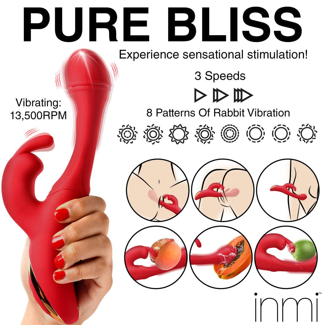 Inmi Flicking Silicone Rabbit Vibrator