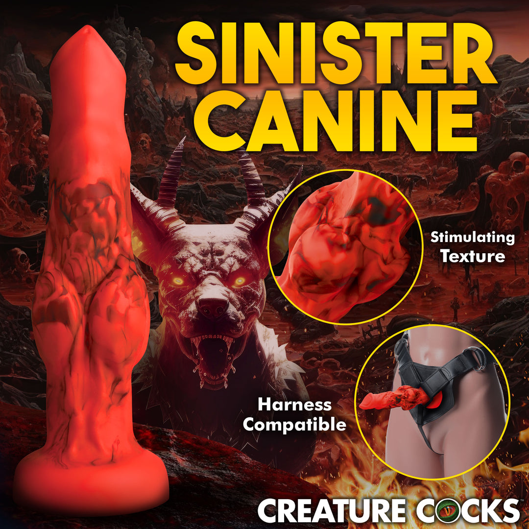Hellfire Hound Dog Knot Dildo in 3 SIZES w/ Suction Cup