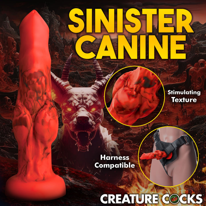 Hellfire Hound Dog Knot Dildo in 3 SIZES w/ Suction Cup