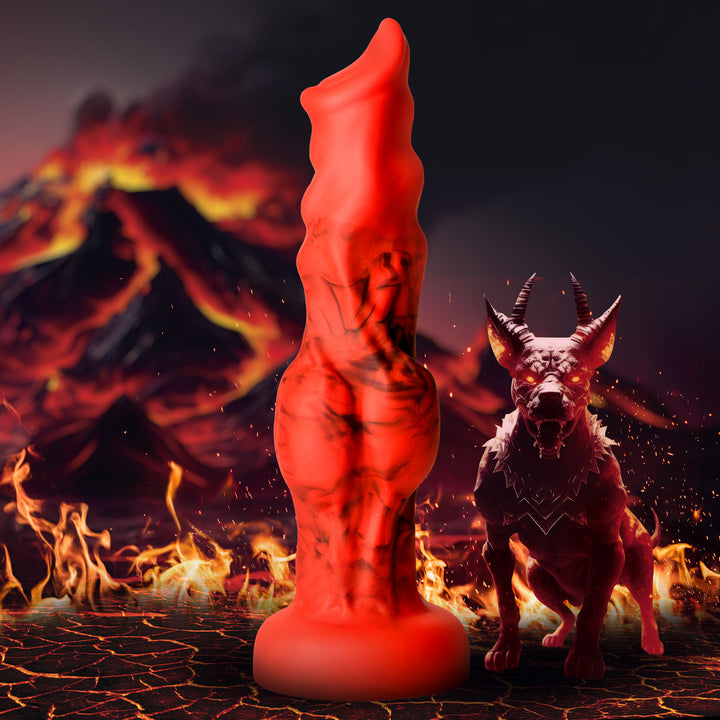 Hellfire Hound Dog Knot Dildo in 3 SIZES w/ Suction Cup