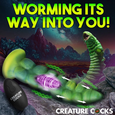 8.8 Inch Squirmer | Vibrating Fantasy Dildo - Thrusting Alien Dildo