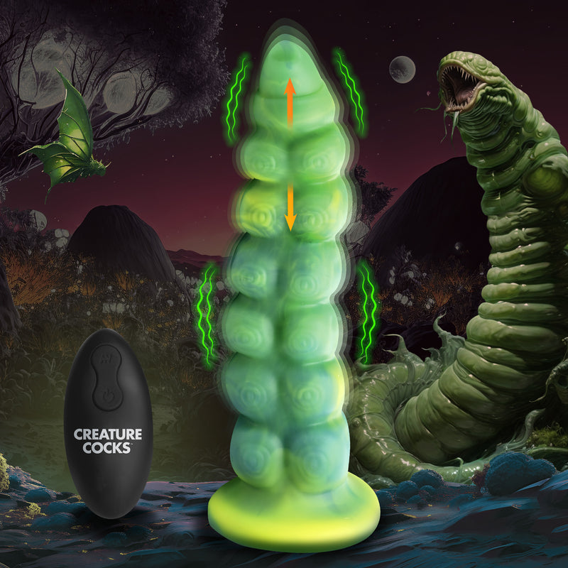 8.8 Inch Squirmer | Vibrating Fantasy Dildo - Thrusting Alien Dildo