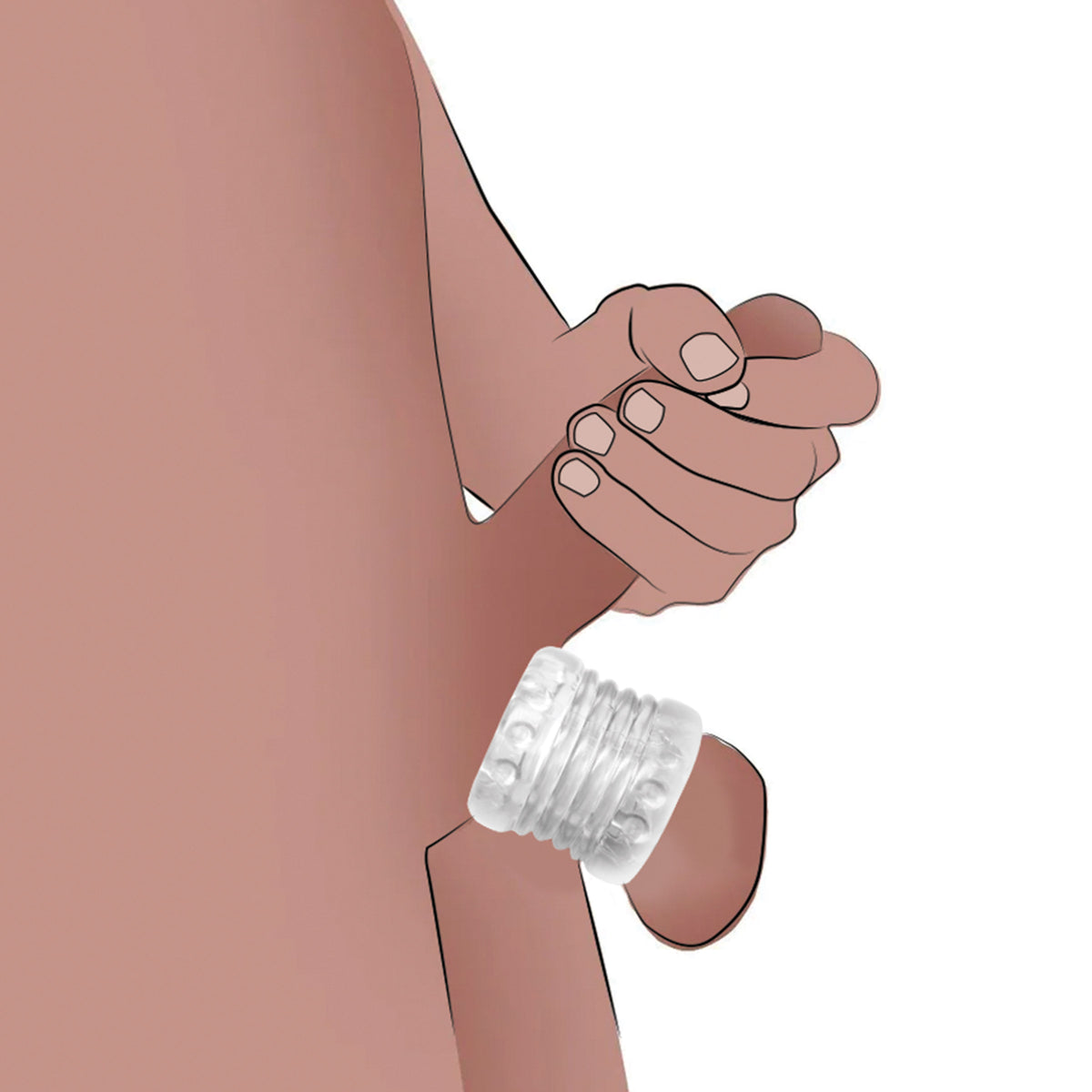 Ball Stack Ball Stretcher in Clear
