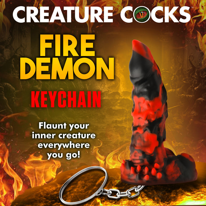 Fire Demon Mini Dildo Keychain
