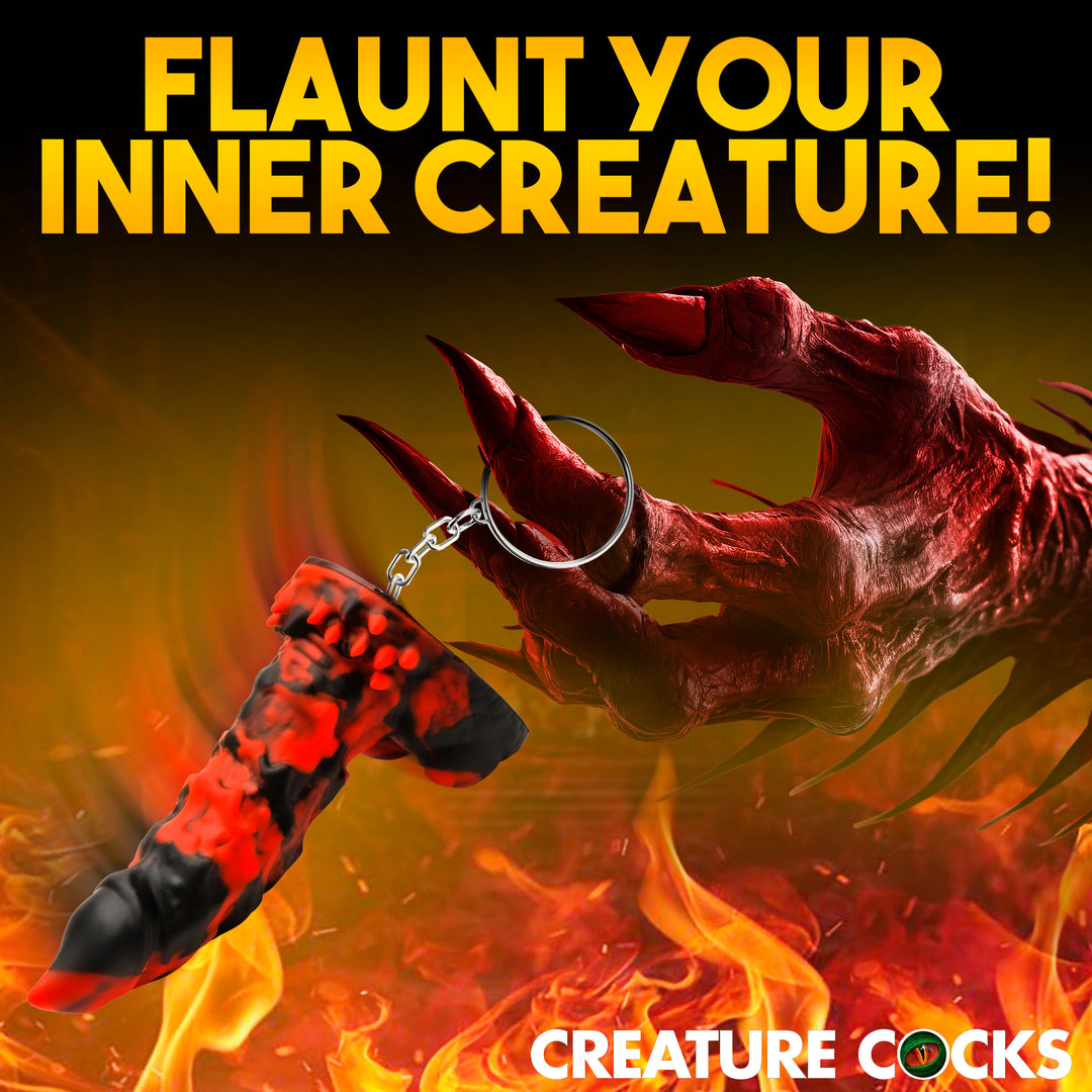 Fire Demon Mini Dildo Keychain