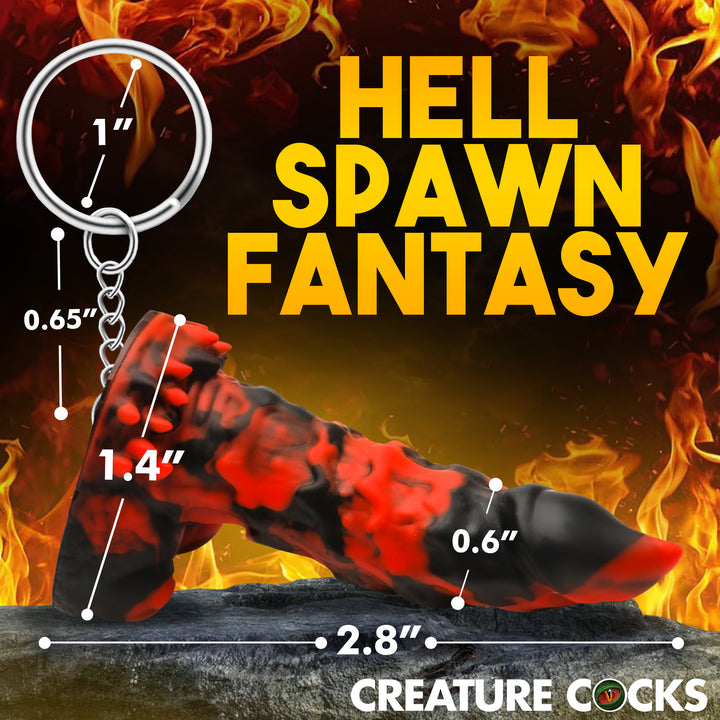 Fire Demon Mini Dildo Keychain