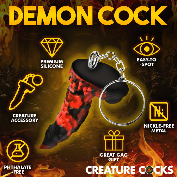 Fire Demon Mini Dildo Keychain