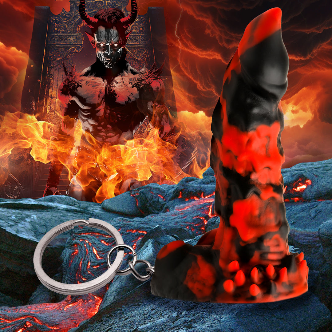 Fire Demon Mini Dildo Keychain