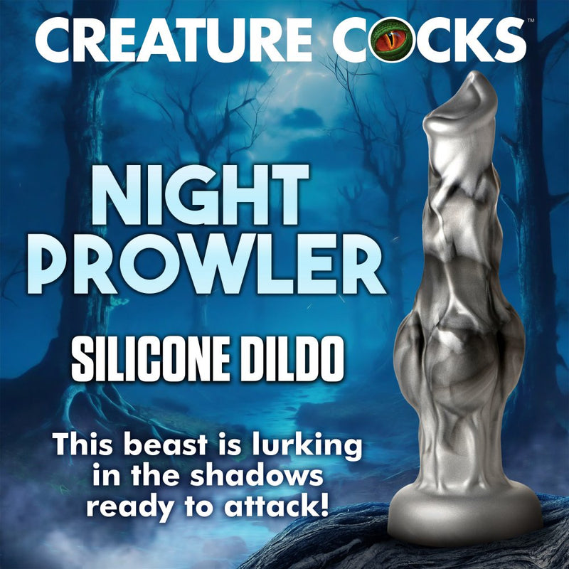 🔥 Night Prowler - 3 SIZES | Dog Dildo - Wolf Dildo - Knot Dildo