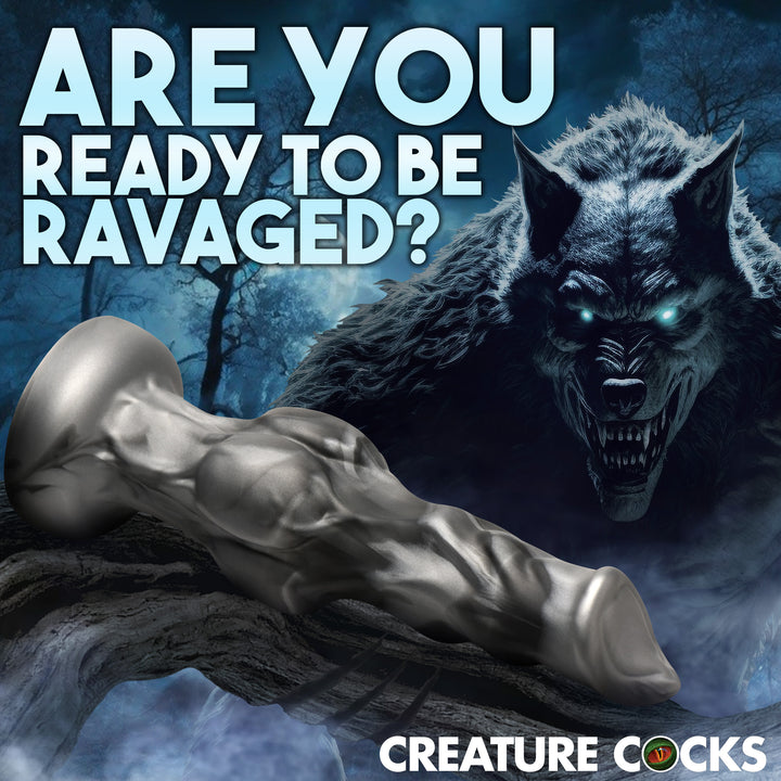 Night Prowler Silicone Wolf Knot Dildo in 3 SIZES w/ Suction Cup