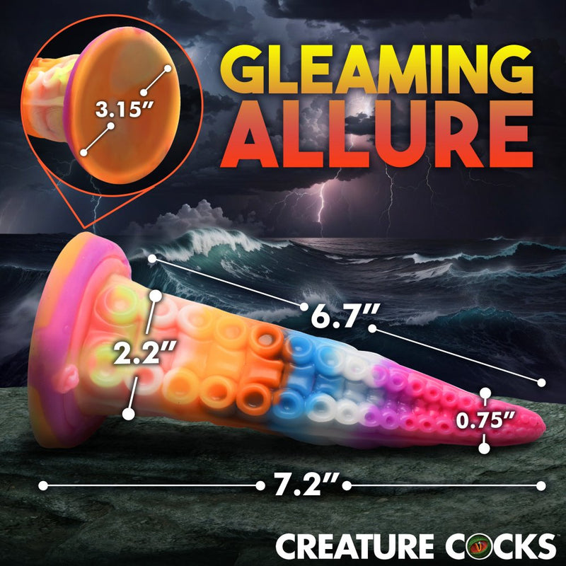 🐙 7.2 Inch Luminoctopus | Glowing Dildo - Tentacle Dildo - Fantasy Dildo