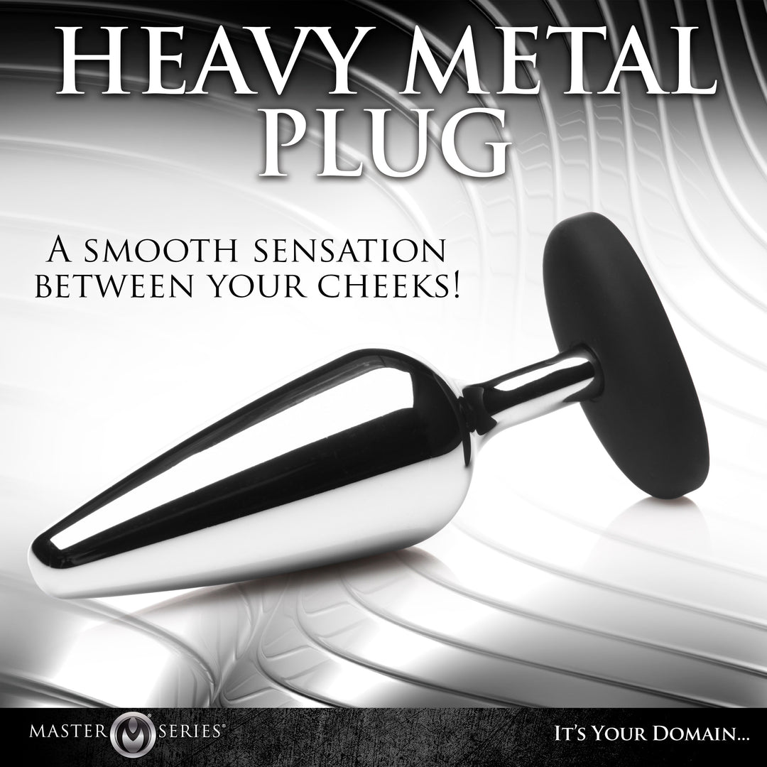 Butt Slut Metal and Silicone Butt Plug