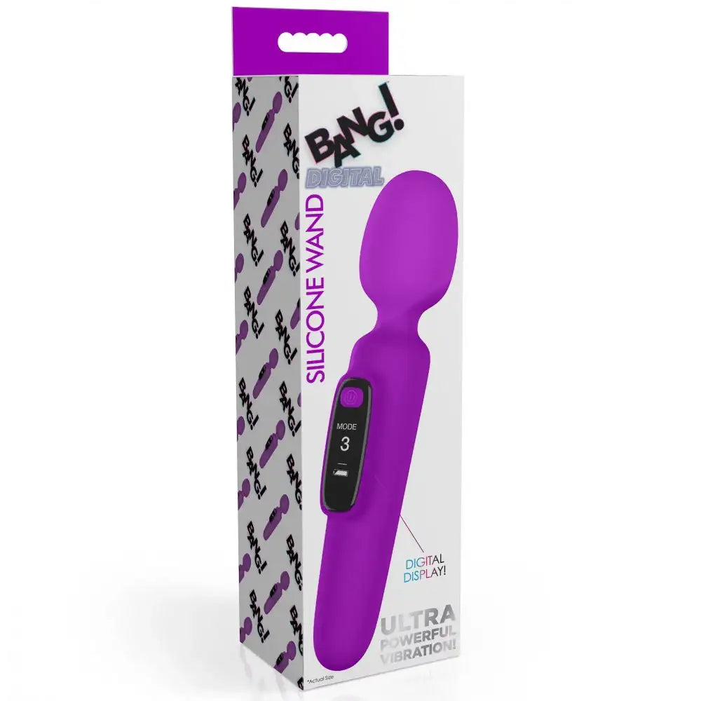 Digital Silicone Wand Massager with Display