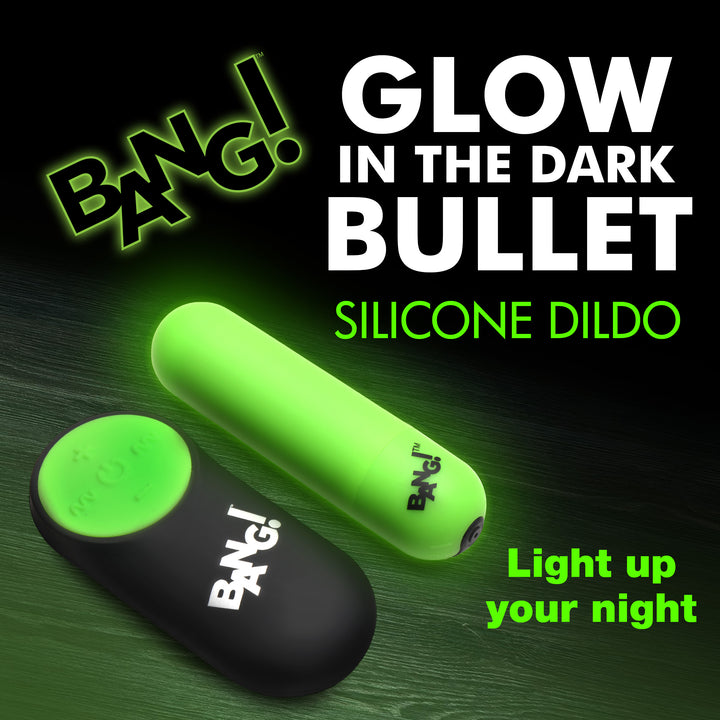 Bang! Glow-in-the-Dark Remote Control Bullet Vibrator