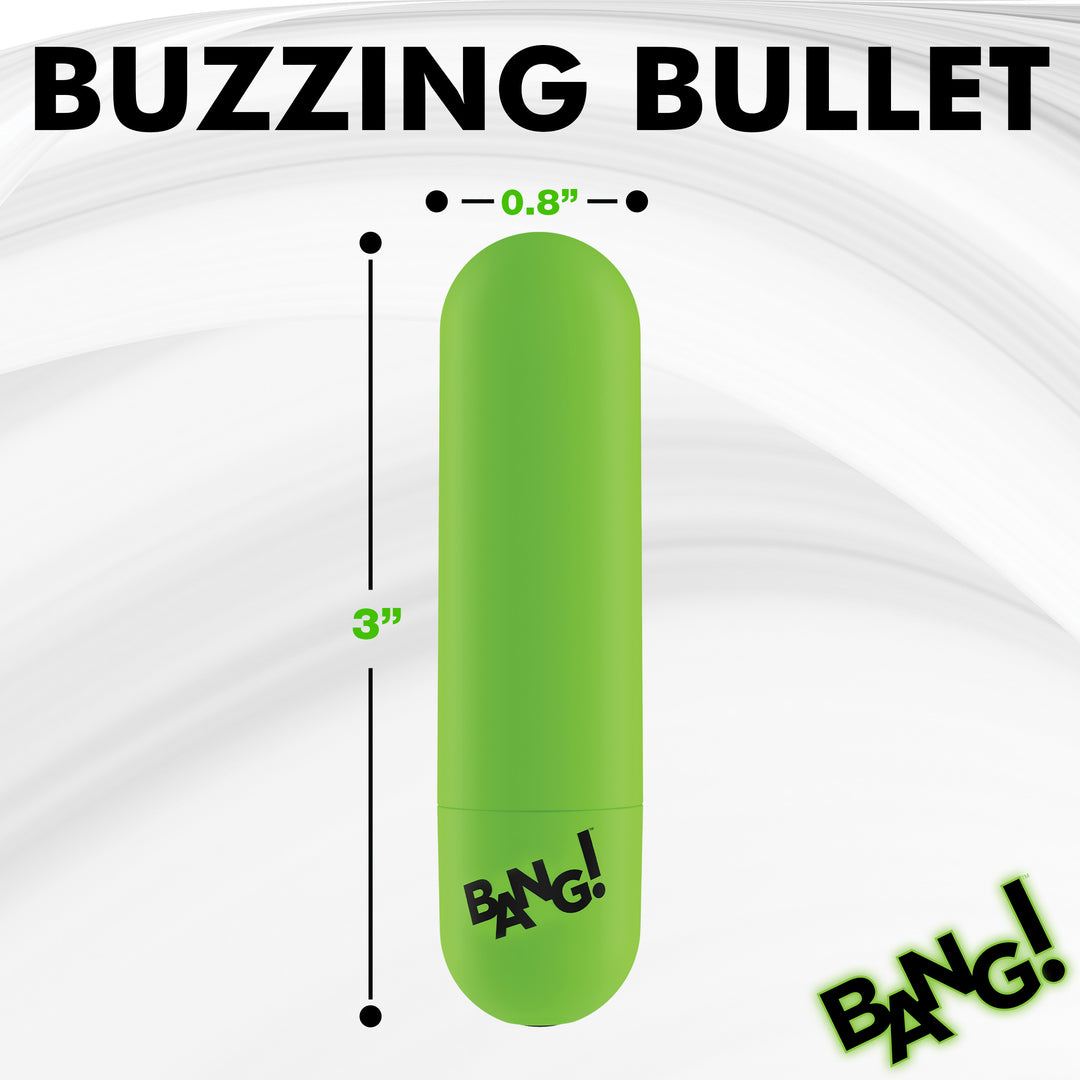Bang! Glow-in-the-Dark Remote Control Bullet Vibrator
