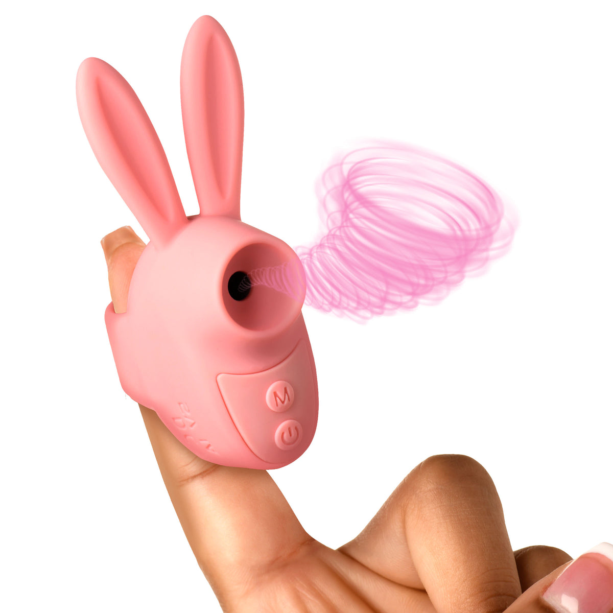 Sucky Bunny Finger-Held Suction Clit Stimulator in Pink
