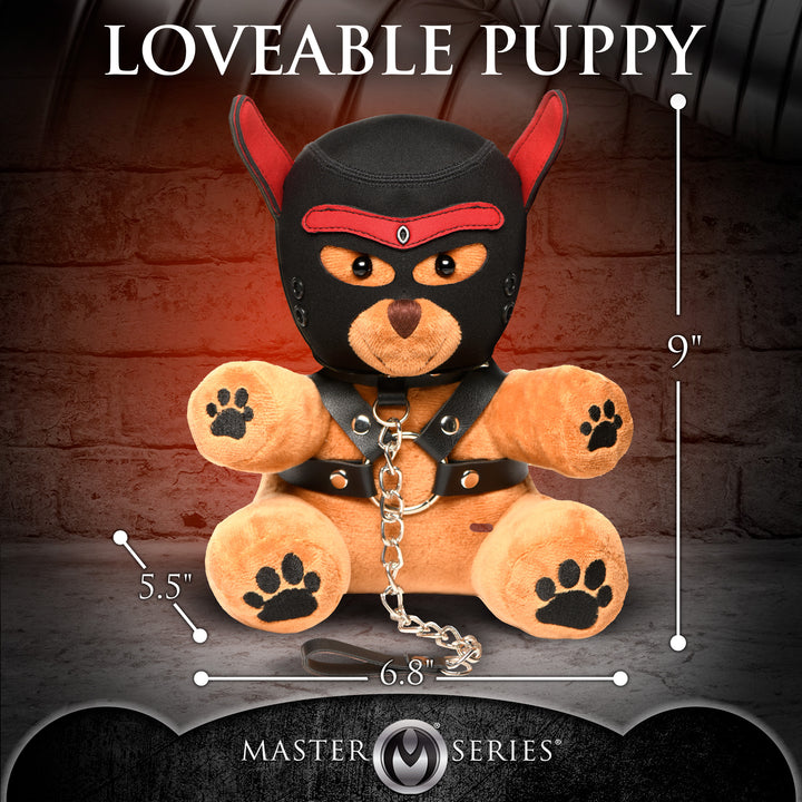 Pup Bear Plush with Removable Muzzle and Hood
