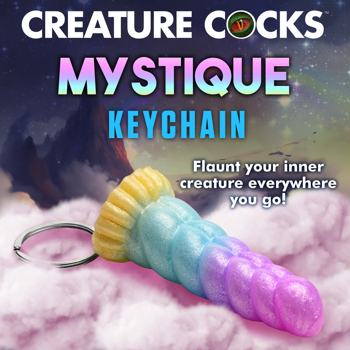 Mystique Unicorn Mini Dildo Keychain