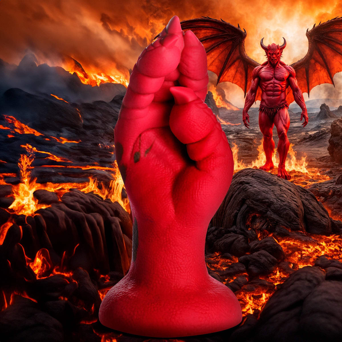 Raptor & Demon Claws 8.6 Inch Silicone Fisting Dildo w/ Suction Cup
