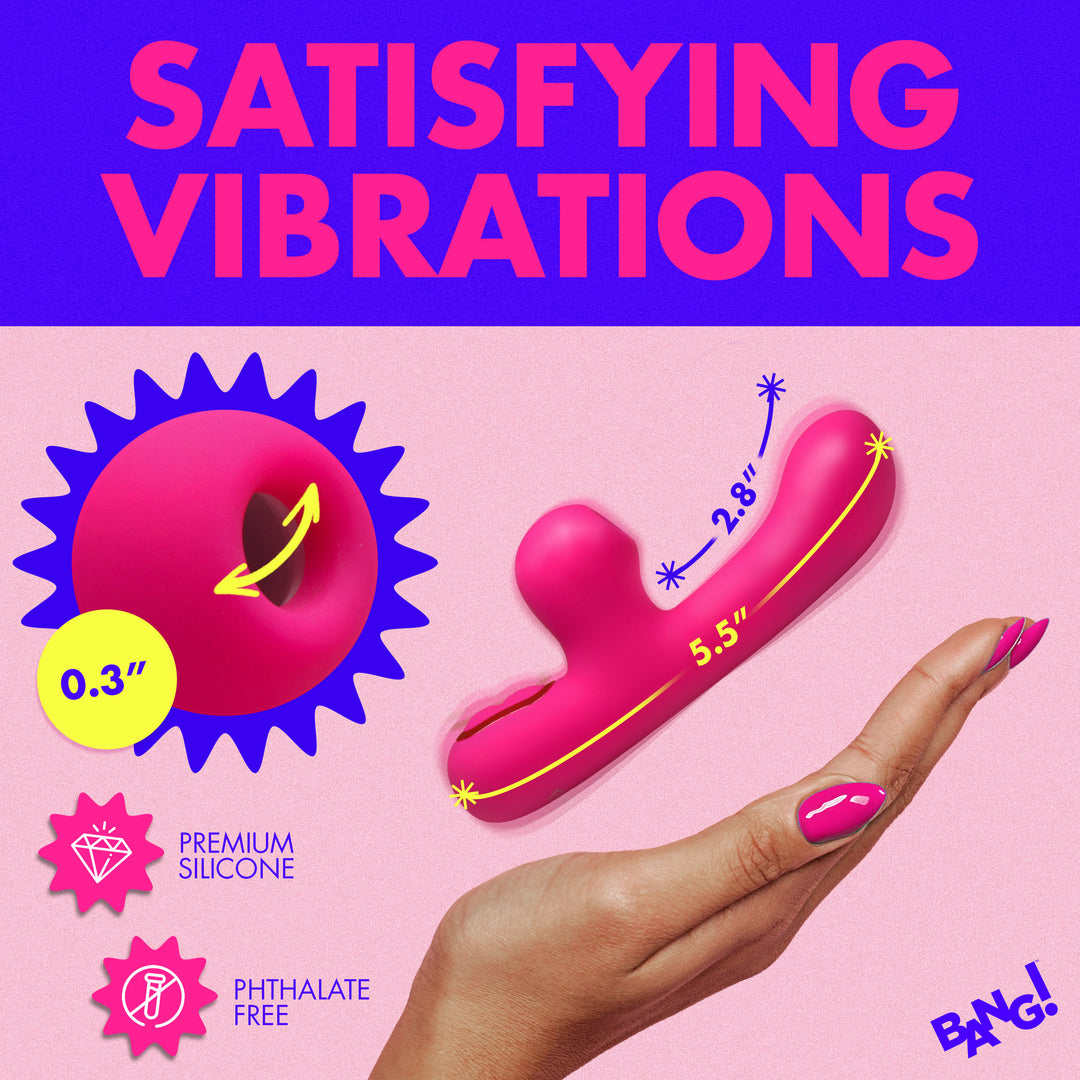 Bang! Mini Suction Silicone G-Spot Rabbit Vibrator