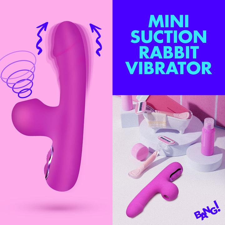 Bang! Mini Suction Silicone Rabbit Vibrator