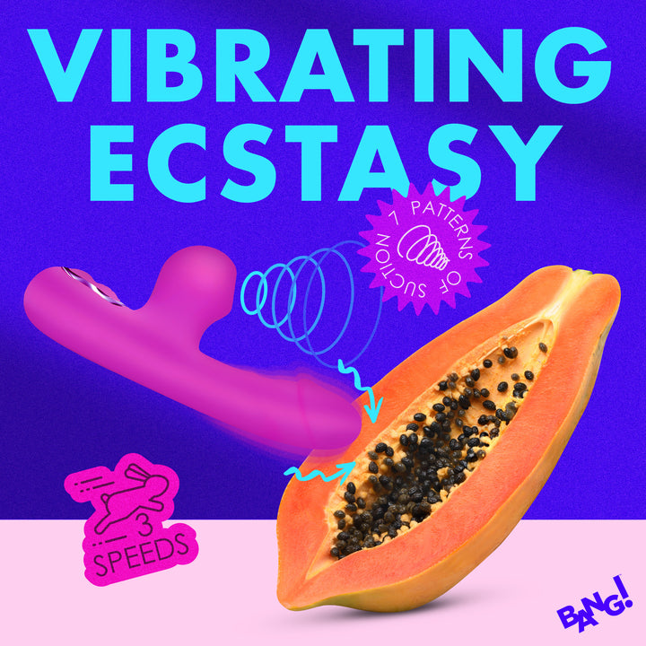 Bang! Mini Suction Silicone Rabbit Vibrator