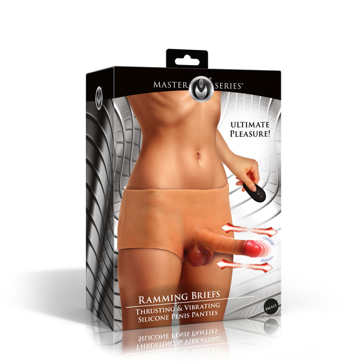 Master Series Ramming Briefs Thrusting Penis Panties, Small