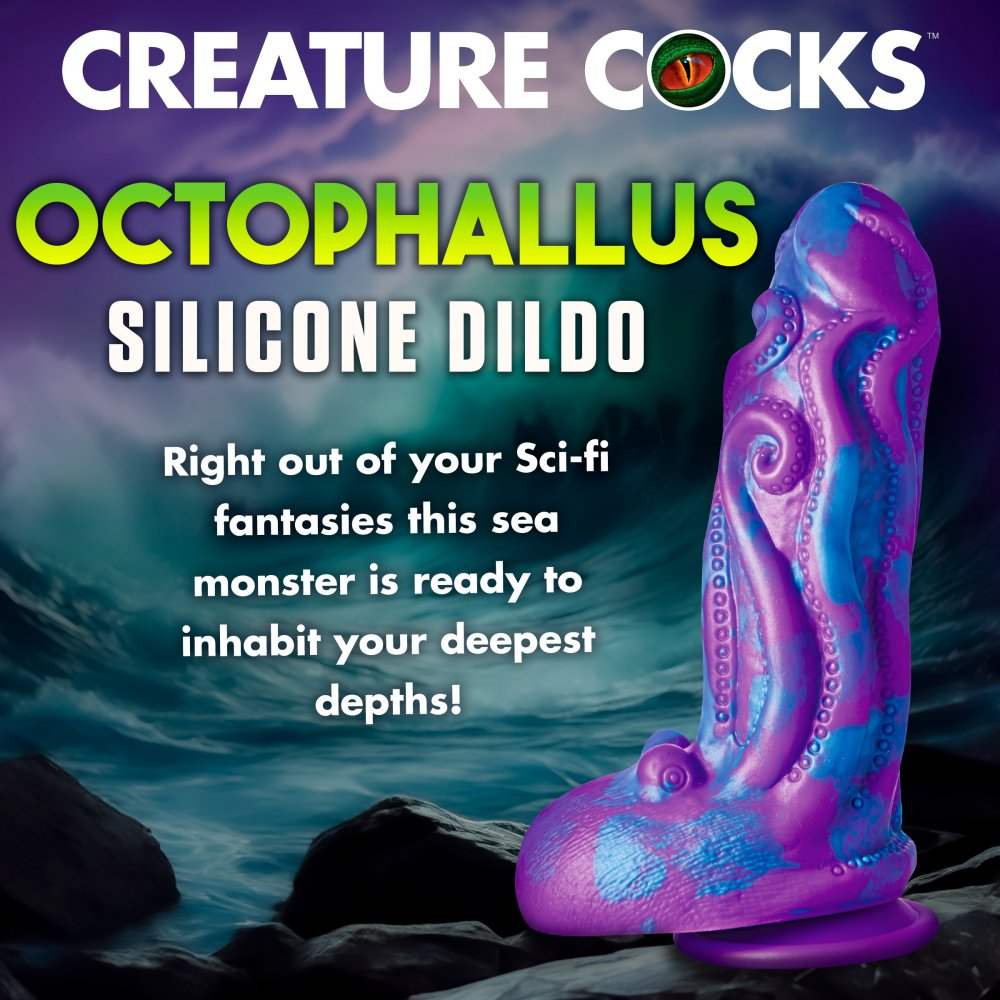 Octophallus 8.8 Inch Silicone Tentacle Dildo w/ Suction Cup