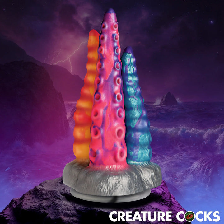 Tenta-Trio 8.8 Inch Silicone Tentacle Dildos w/ Suction Cup