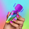 Rainbow Mini Silicone Wand Massager