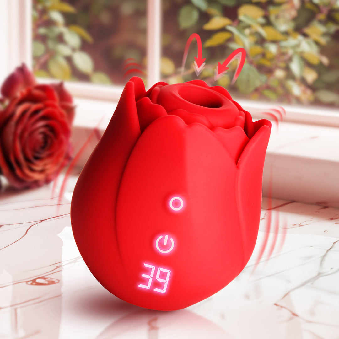 Cyber Rose Sucking and Vibrating Clitoral Stimulator