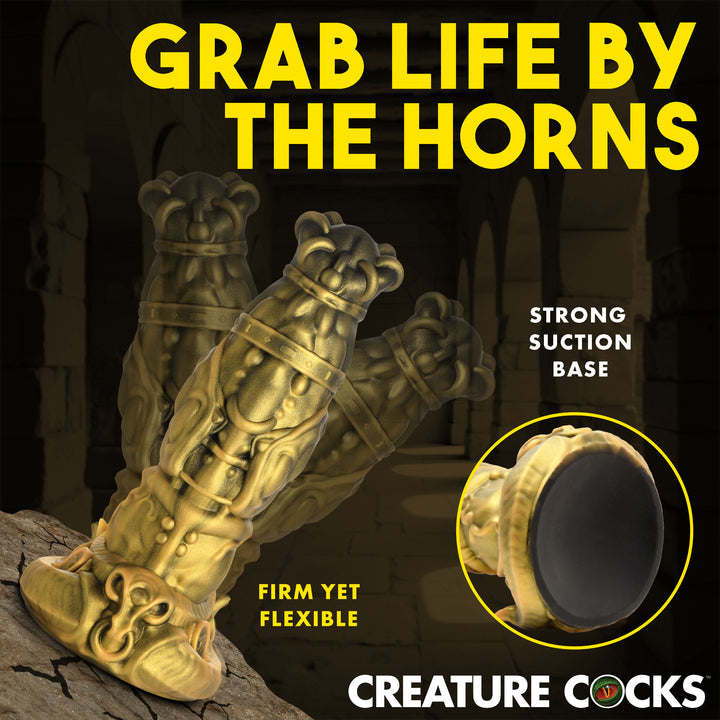 King Minotaur 9.3 Inch Silicone Monster Dildo w/ Suction Cup