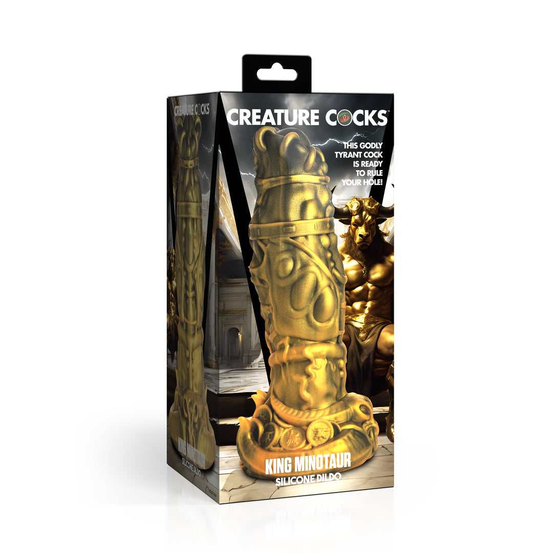 King Minotaur 9.3 Inch Silicone Monster Dildo w/ Suction Cup