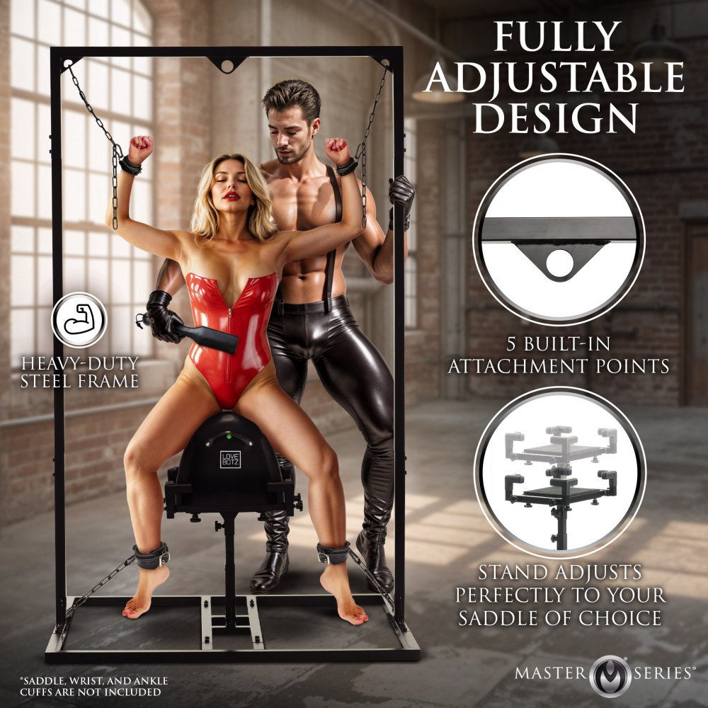 Pleasure Post Standing Saddle Built-In Restraint Frame